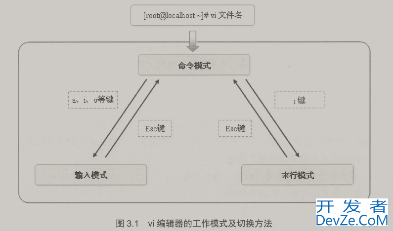 Linux 使用vi文本编辑器详解