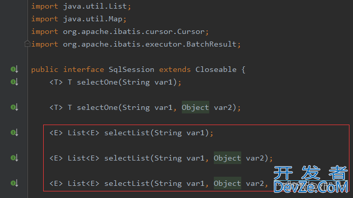 Mybatis中SqlSession接口中selectList方法详解