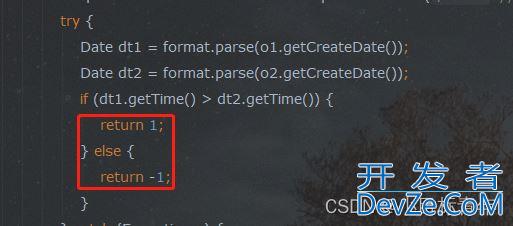 Java 将list集合数据按照时间字段排序的方法