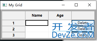 wxPython中wx.gird.Gird添加按钮的实现