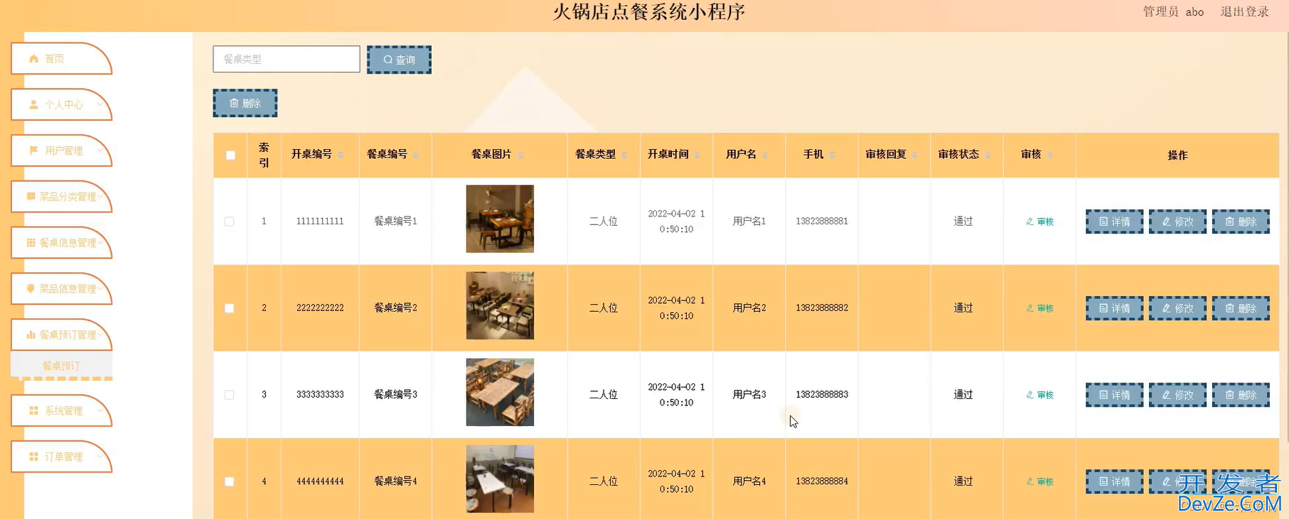 java小程序火锅店点餐系统