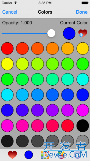 iOS: how can I implement a color picker into my app?
