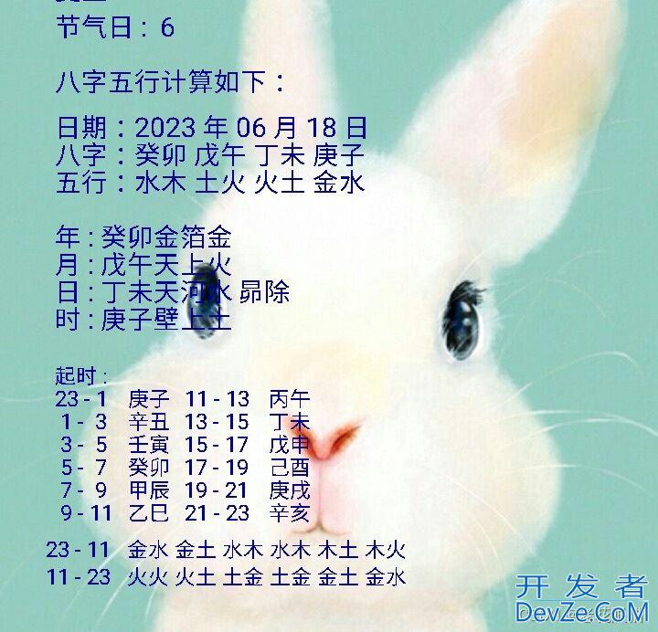 基于C语言实现计算生辰八字五行的示例详解