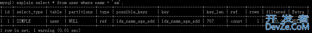 MySQL学习之索引及优化