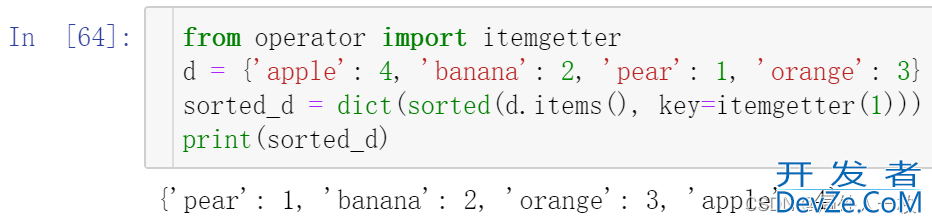 Python字典“键”和“值”的排序5种方法