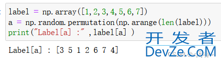 python中np.random.permutation函数实例详解