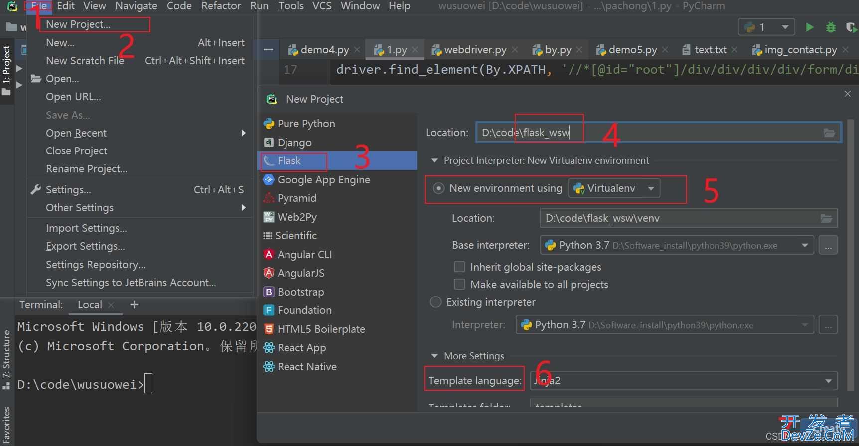 Pycharm+Flask零基础项目搭建入门的实现