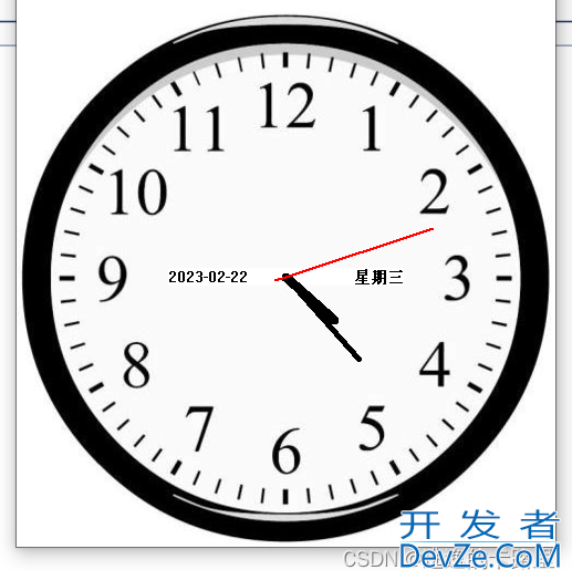 利用Python代码实现模拟动态指针时钟