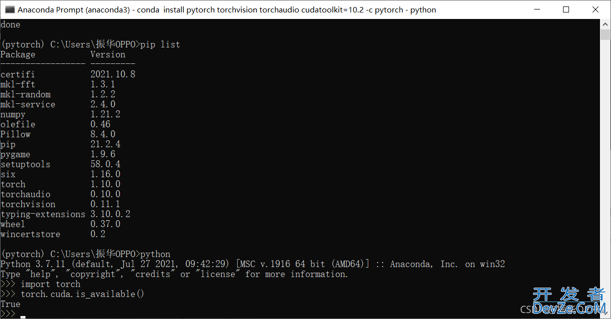 Python安装Pytorch最新图文教程