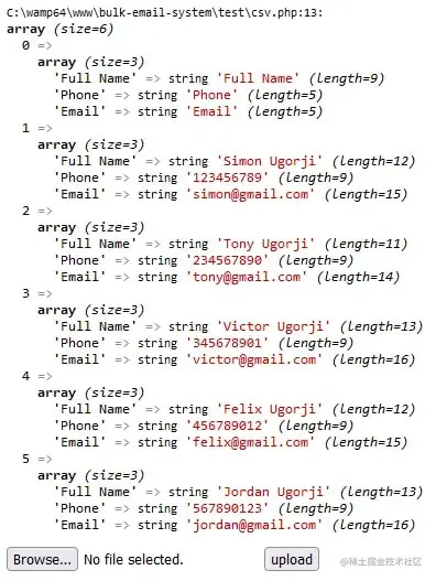 PHP读取和写入CSV文件的示例代码