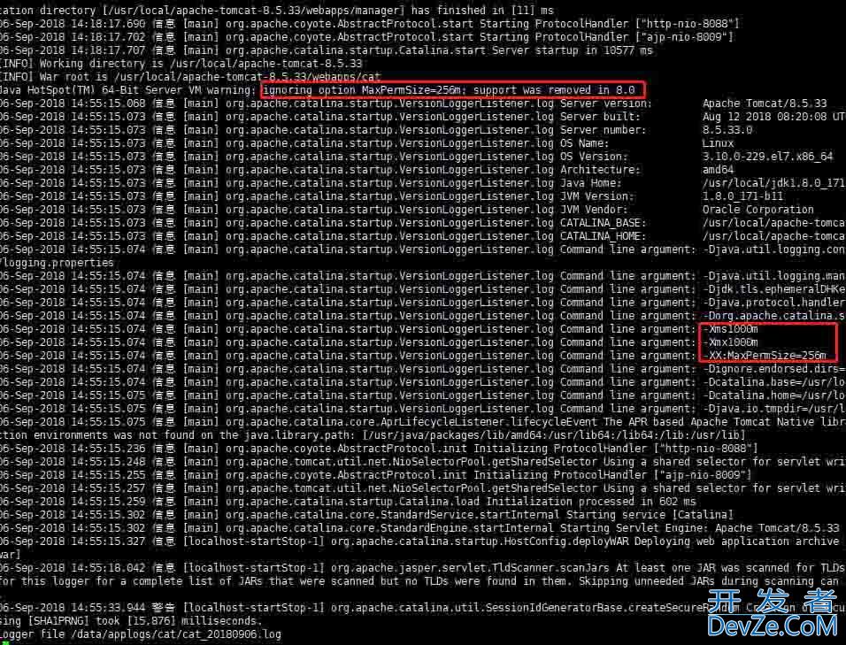 Linux下Tomcat8如何修改JVM内存配置