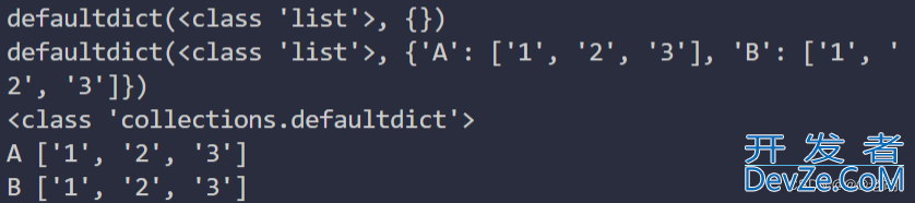 详解python中的defaultdict 默认值