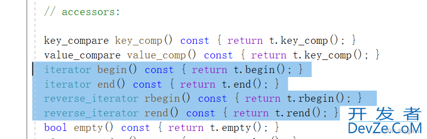 C++使用一棵红黑树同时封装出map和set实例代码