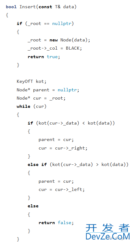 C++使用一棵红黑树同时封装出map和set实例代码