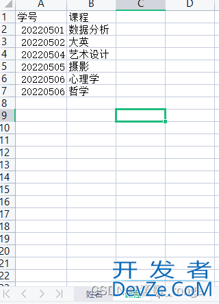 使用python实现excel的Vlookup功能