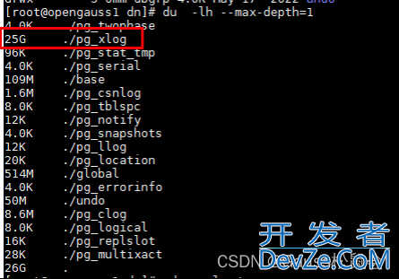 快速解决openGauss数据库pg_xlog爆满问题