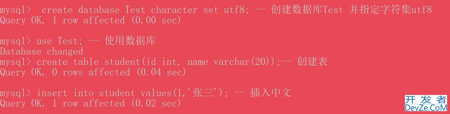 MySQL插入不了中文数据问题的原因及解决