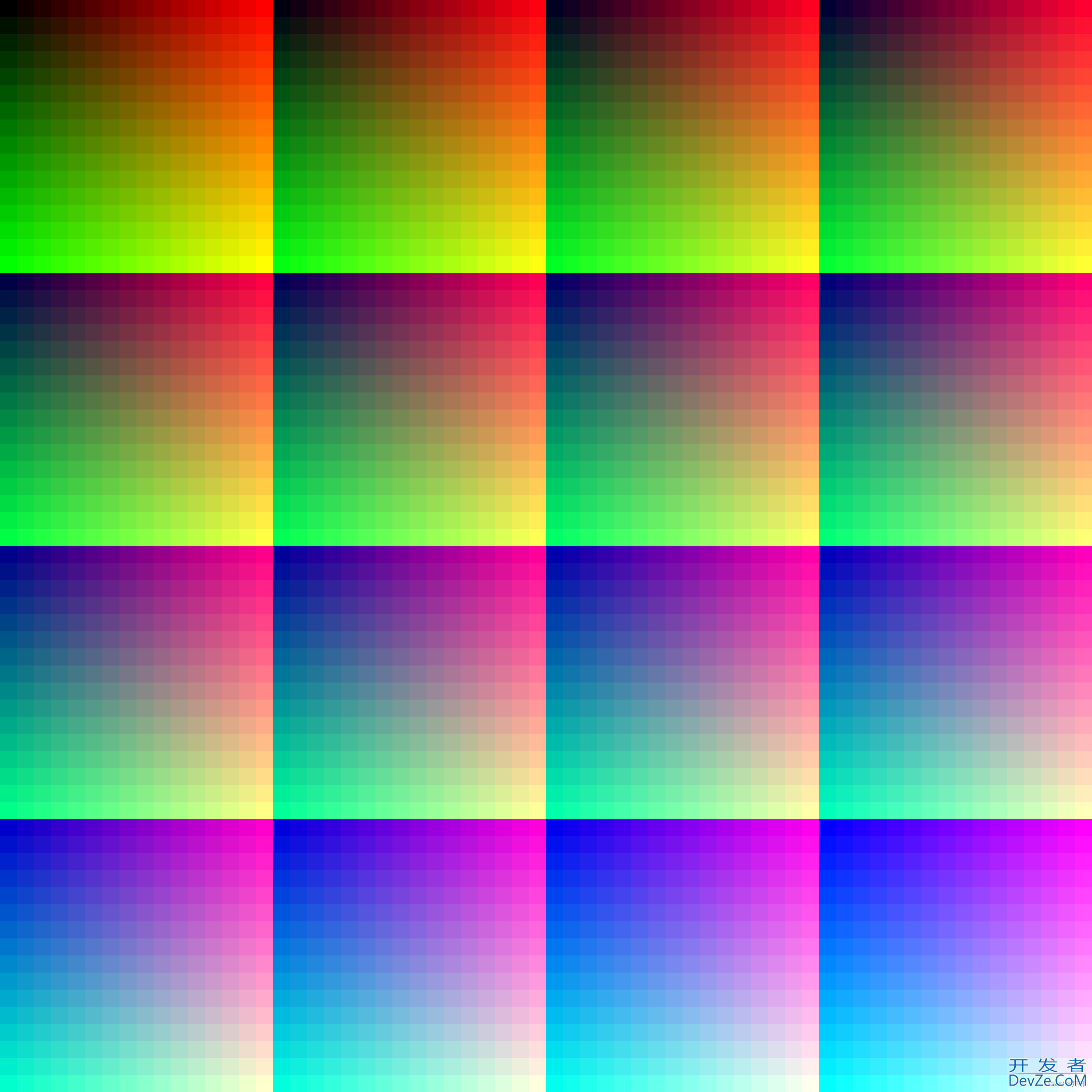 利用Python实现生成颜色表(color chart)