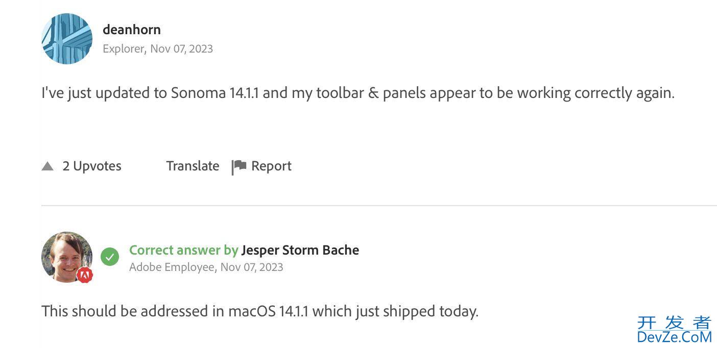 请尽快更新! macOS 14.1.1更新发布:修复 Photoshop 工具条等故障