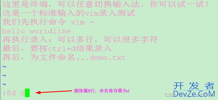 Linux CentOS7 vim寄存器解读