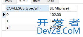 mysql中如何对列求和