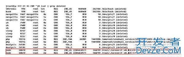 linux下du和df命令已使用空间结果不一致的原因及处理办法