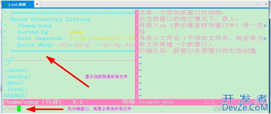 Linux CentOS7 vim多文件与多窗口操作方式