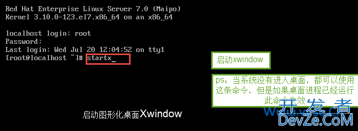 RHEL/Centos7 最小安装图形化桌面教程