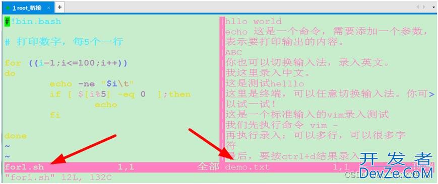 Linux CentOS7 vim多文件与多窗口操作方式