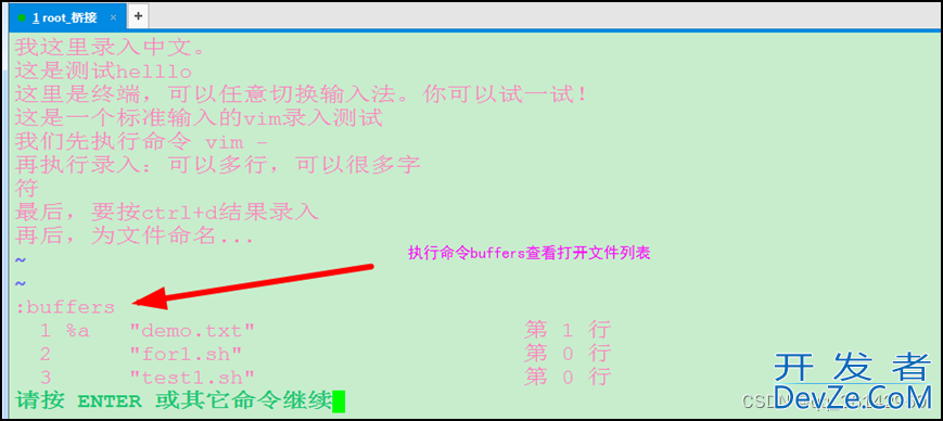 Linux CentOS7 vim多文件与多窗口操作方式