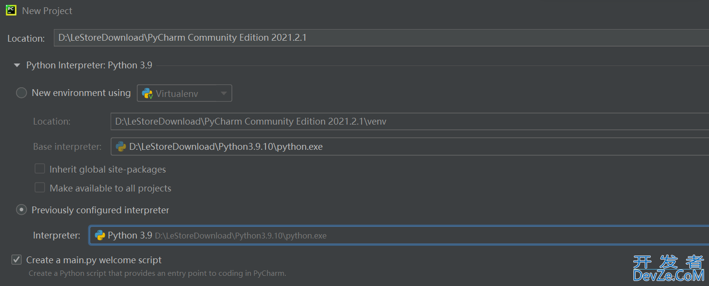 Pycharm-community-2021版安装和配置