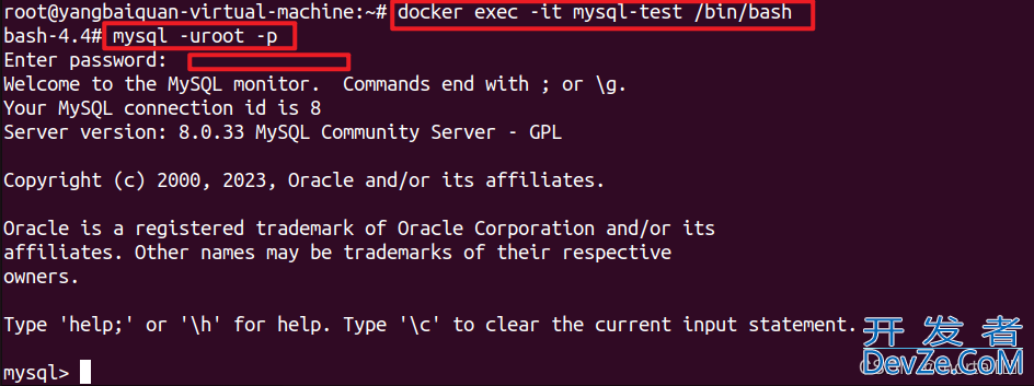 Docker安装MySQL并使用Navicat连接的使用示例