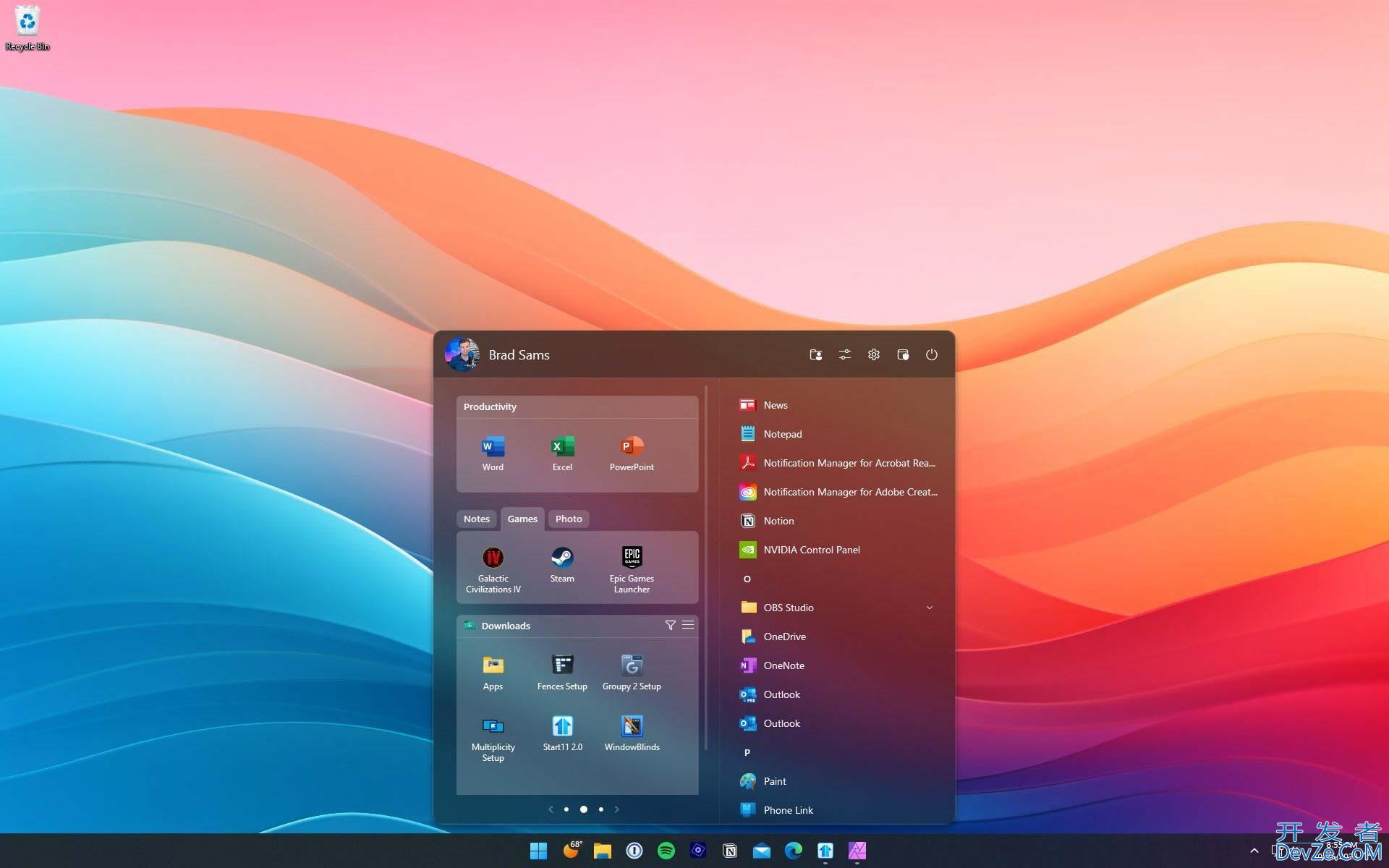 win11用户可用! Start11 v2桌面美化工具轻松实现开始菜单自定义