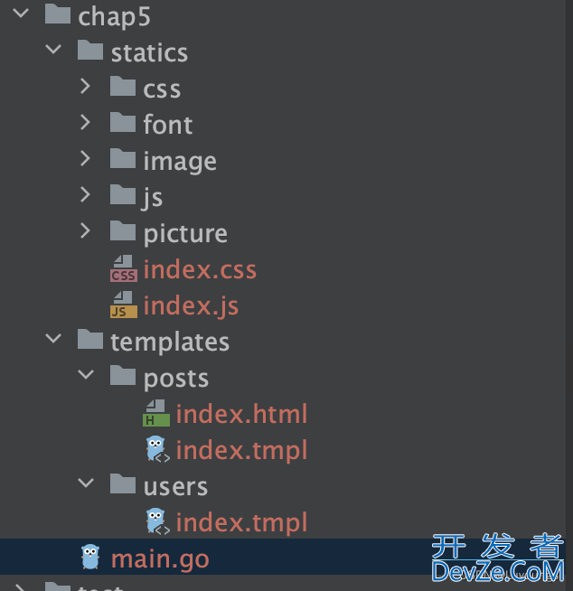 Go Web下gin框架的模板渲染的实现