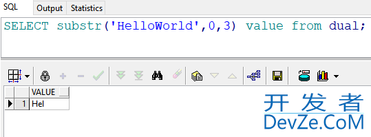 oracle中的substr()函数用法实例详解