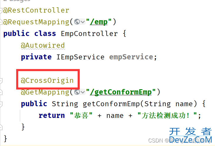springboot跨域访问cros与@CrossOrigin注解详析