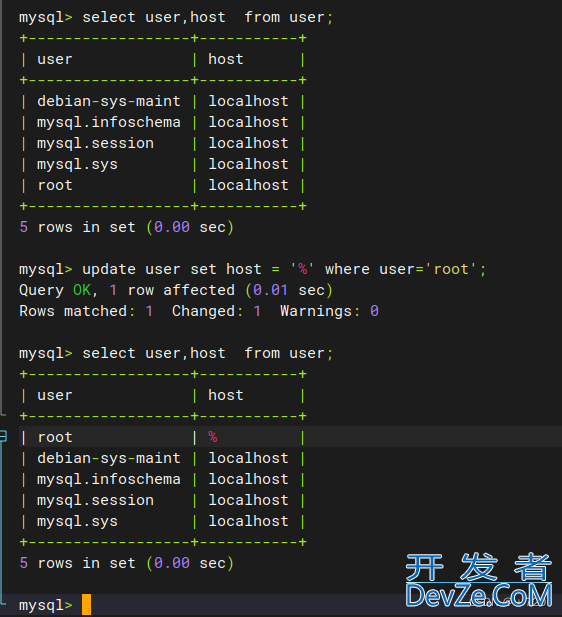 ubuntu 服务器中mysql的安装与连接方法