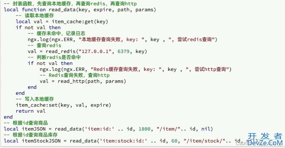 关于多级缓存使用(nginx本地缓存、JVM进程缓存、redis缓存)