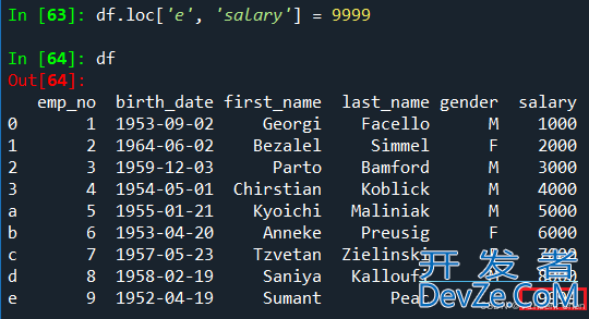 Python利用pandas处理CSV文件的用法示例