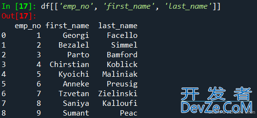 Python利用pandas处理CSV文件的用法示例
