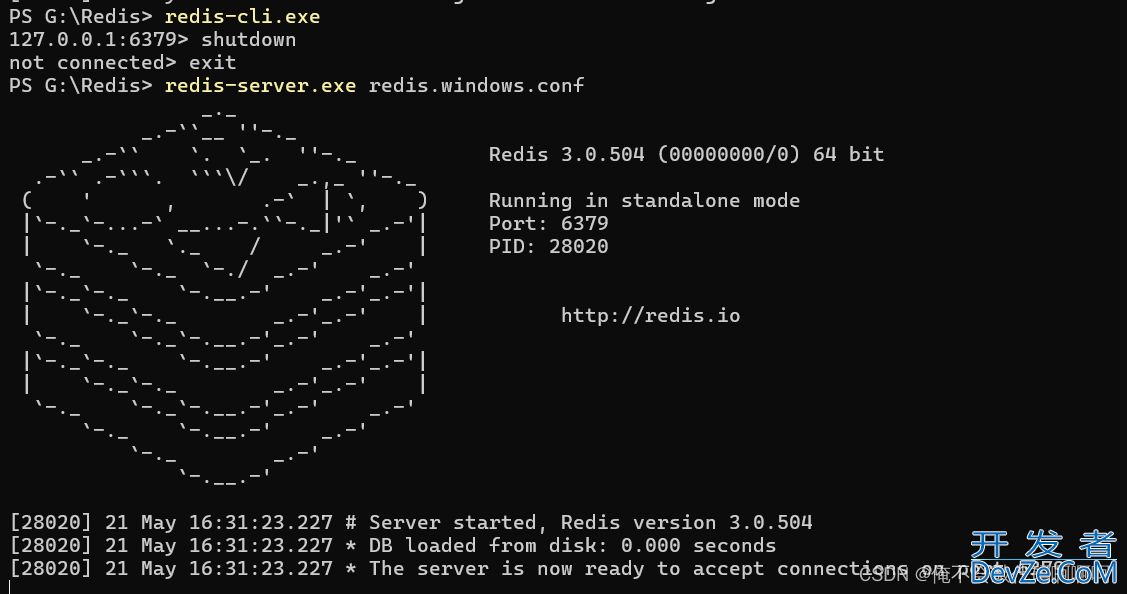 无法启动Redis打开redis-server闪退的问题解决办法