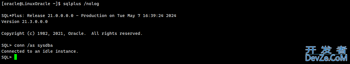 Linux系统下启动/关闭Oracle数据库