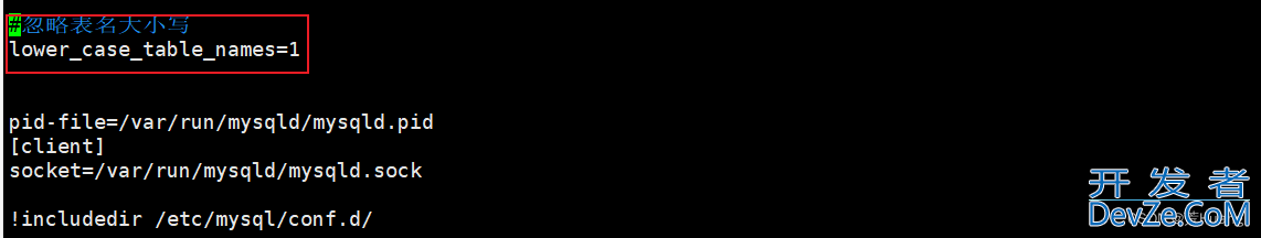 Linux环境下设置MySQL表名忽略大小写的方法小结