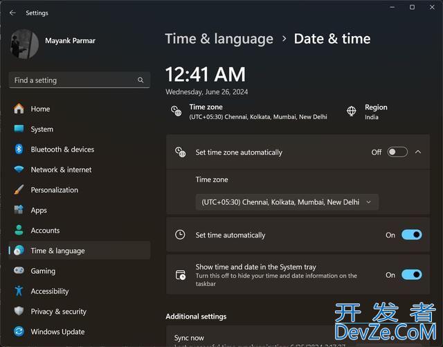 Win11的一个Bug会错误地循环提醒用户更改时区