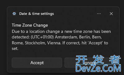 Win11的一个Bug会错误地循环提醒用户更改时区