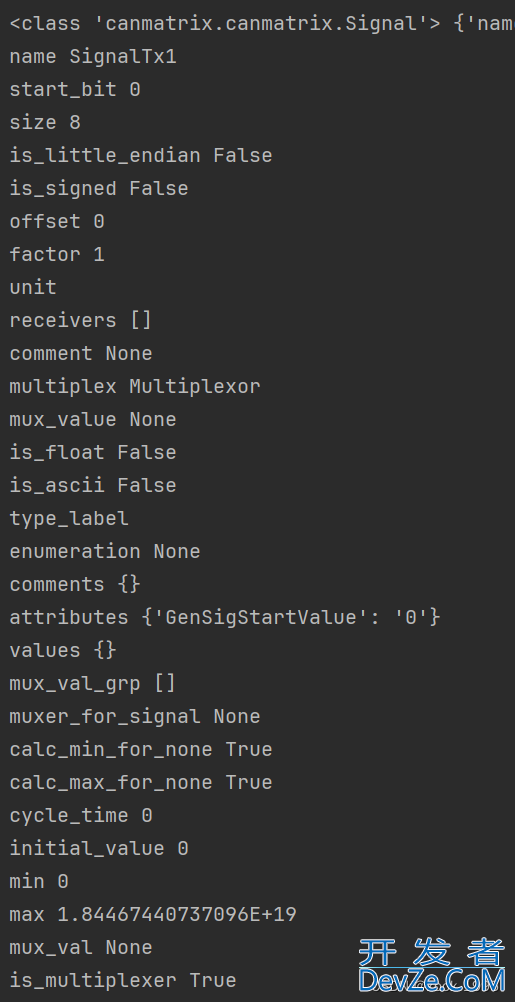 Python中canmatrix解析dbc文件应用常见示例