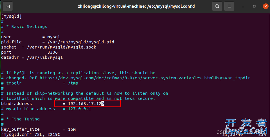 解决ERROR 2003 (HY000): Can‘t connect to MySQL server on ‘localhost‘ (111)的问题