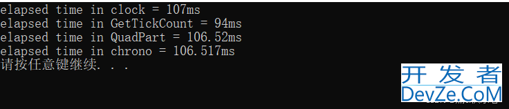 C++高精度计时的几种方法总结(测试函数运行时间)
