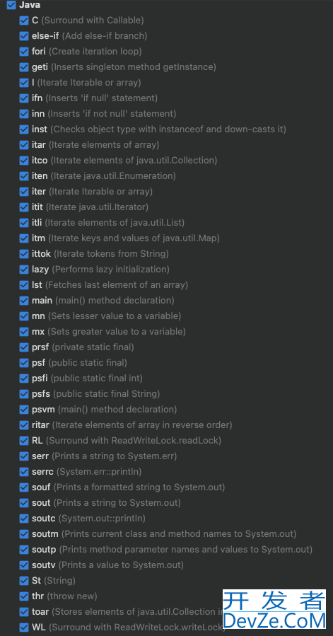 如何使用IntelliJ IDEA中的Live Templates自定义代码模板