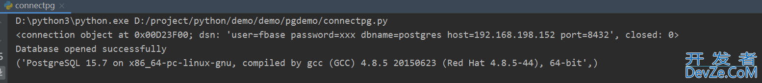 使用python进行PostgreSQL数据库连接全过程